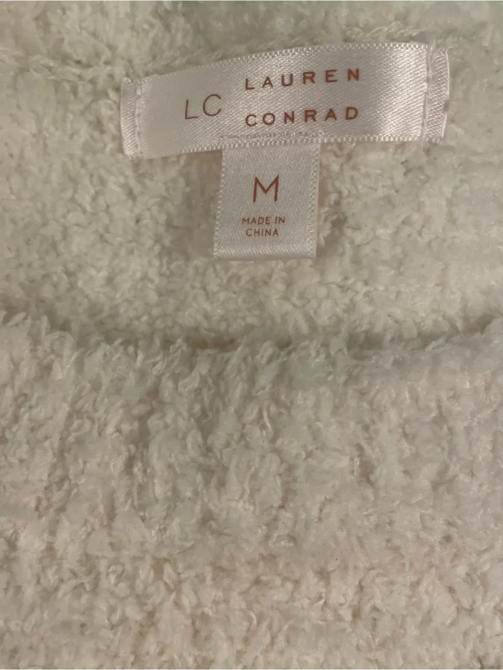 LC Lauren Conrad Striped Sweater Women’s Med Pink Tones Soft Winter Bohemian